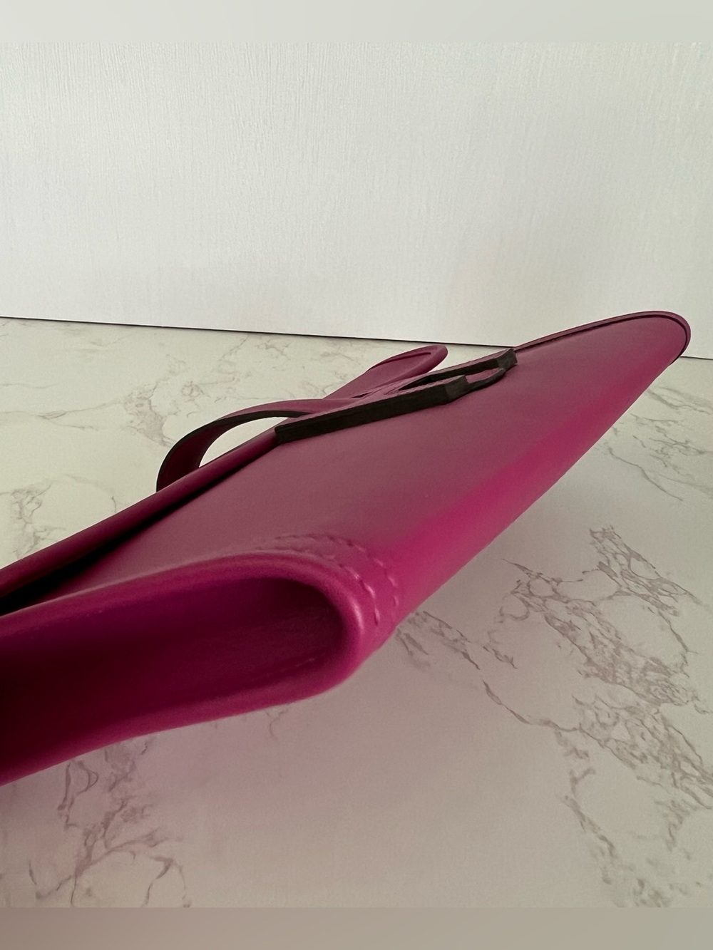 Hermes Jige Elan 29 Clutch In Rose Pourpre Swift Leather - Picture 8 of 14